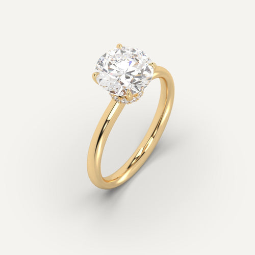 3 carat Round Cut Diamond Ring