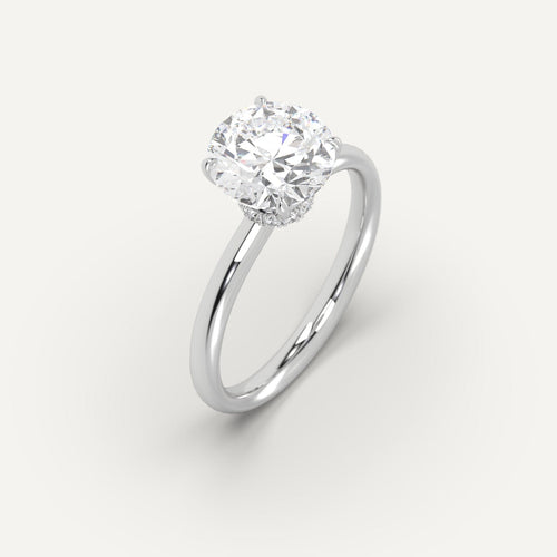 3 carat Round Cut Diamond Ring