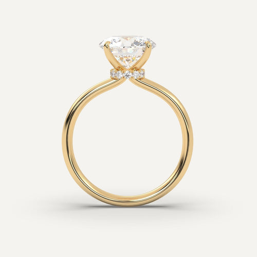 3 carat Round Cut Diamond Ring