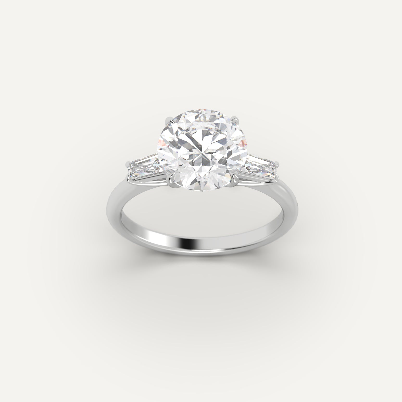 Platinum 5.4 Carat Engagement Ring