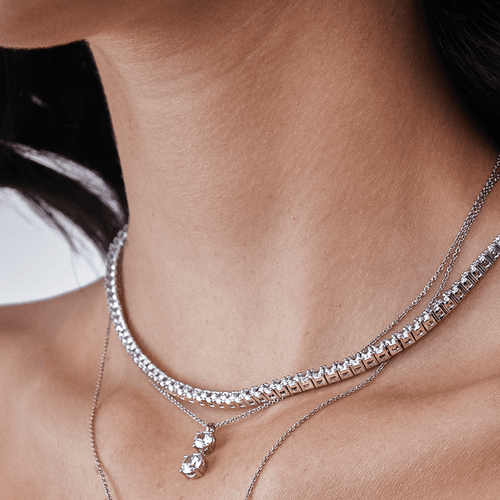 5 carat Diamond Tennis Necklace