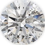 Black carbon spots - diamond clarity inclusions