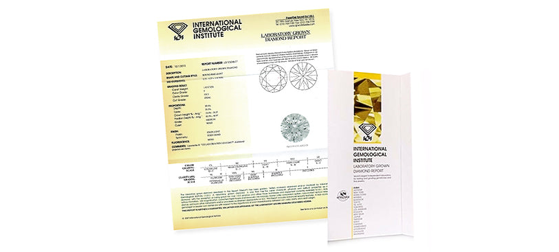 IGI Lab Grown Diamond Certificate