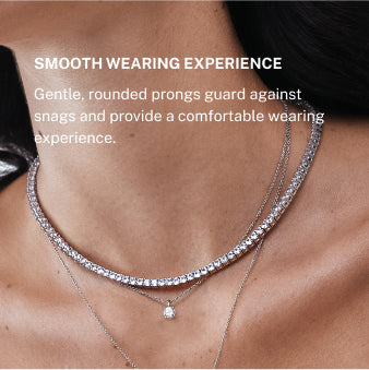 Comfort Fit Diamond Tennis Necklace Design