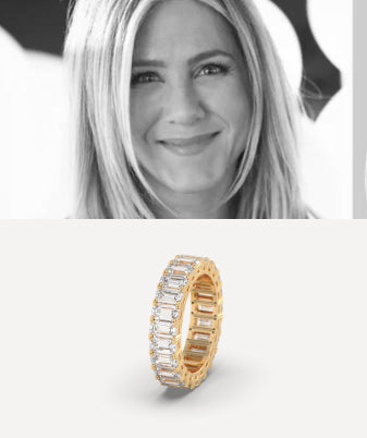 Emerald Eternity Ring Worn By Jennifer Aniston