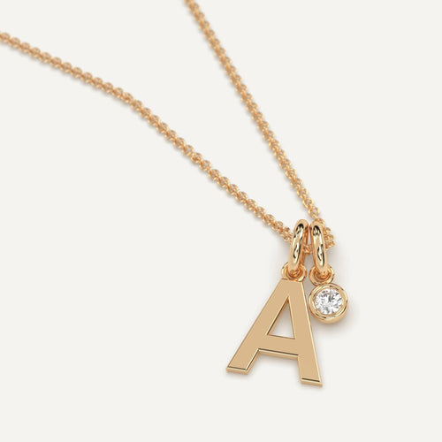 Initial Letter A Necklace
