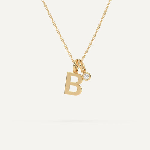 Initial Letter B Necklace
