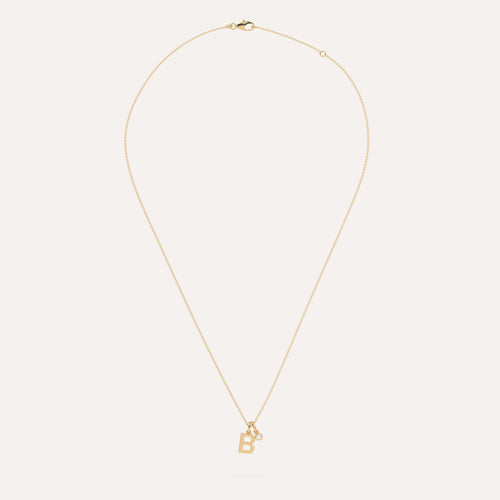 Initial Letter B Necklace