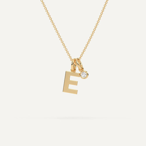 Initial Letter E Necklace