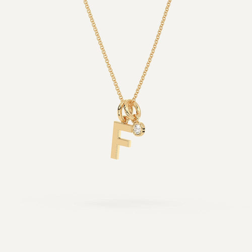 Initial Letter F Necklace