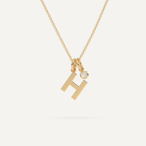 Initial Letter H Necklace