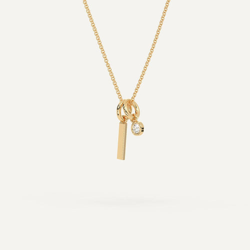 Initial Letter I Necklace