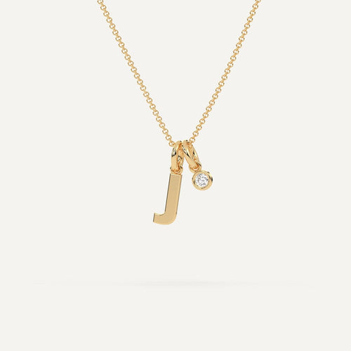 Initial Letter J Necklace