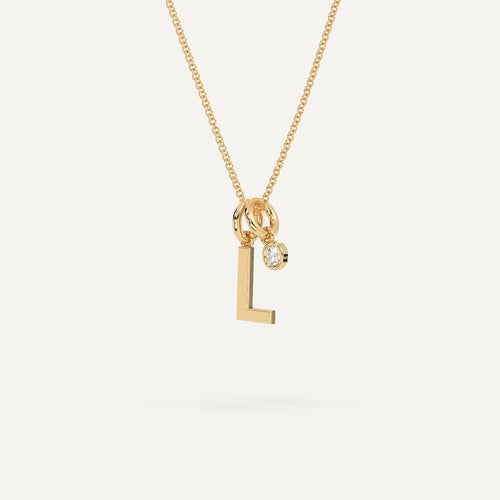 Initial Letter L Necklace