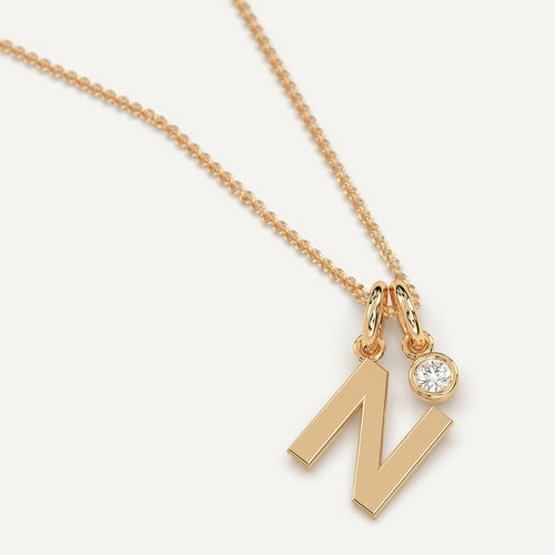 Initial Letter N Necklace