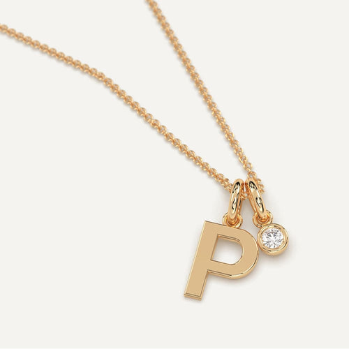 Initial Letter P Necklace