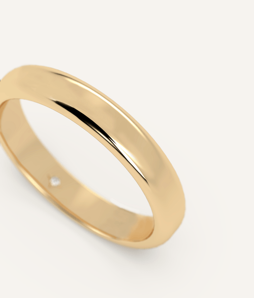 Rounded Wedding Band For Him & Her