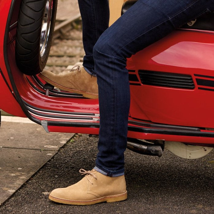 sand suede desert boots