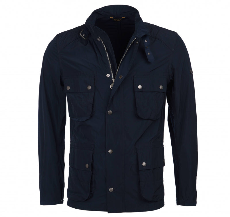 ID30074-Barbour Navy Intl Weir | Zebra Menswear