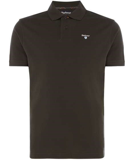 barbour black polo