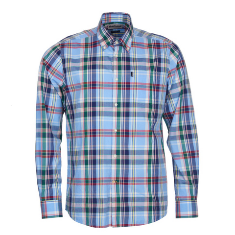 ID5269-Barbour Blue Jeff Check Shirt 