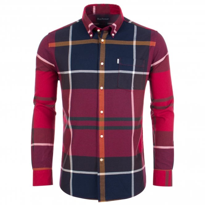 barbour red shirt