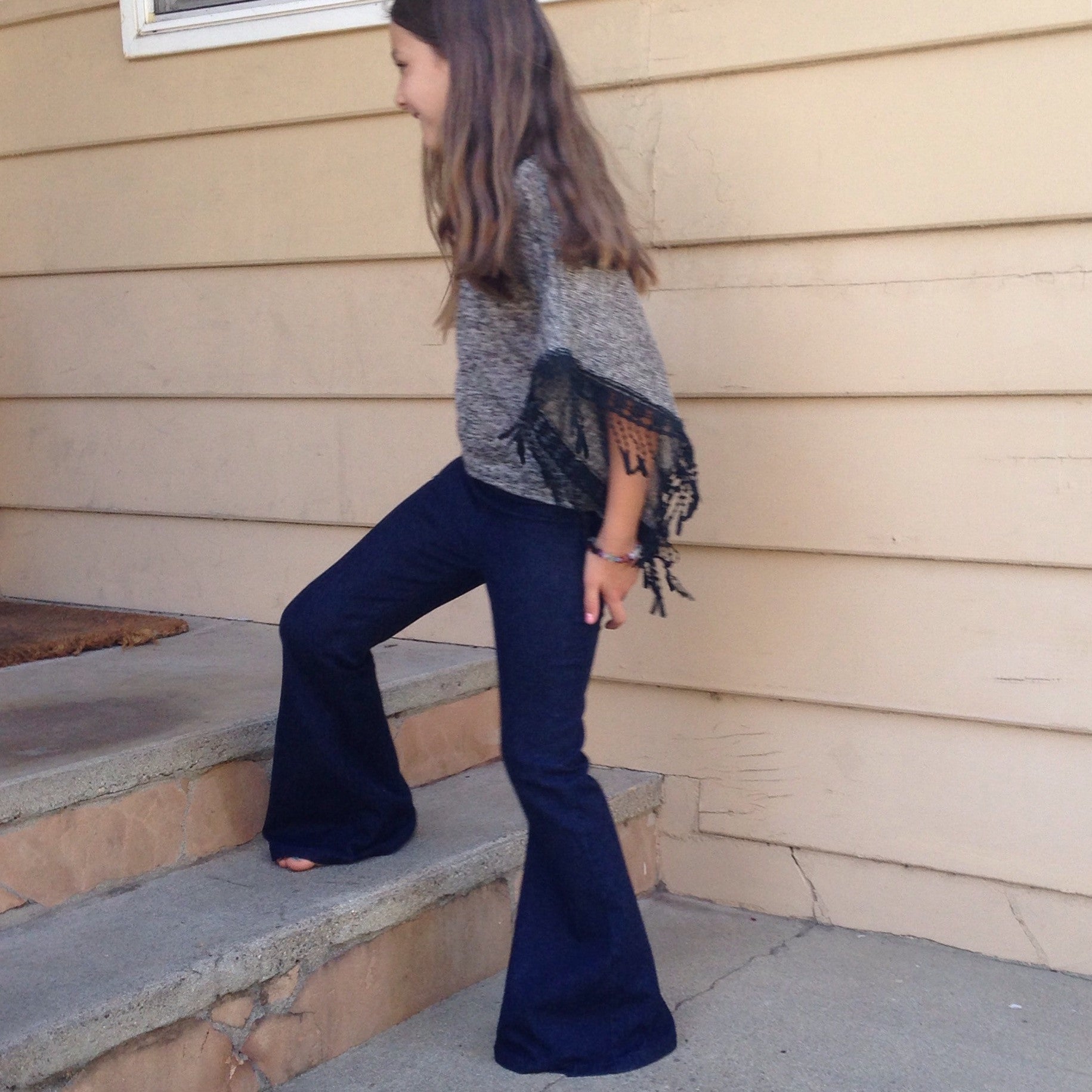 Girls Clothes | Girls Denim Bell Bottom Pants | Liberty Lark - Liberty ...