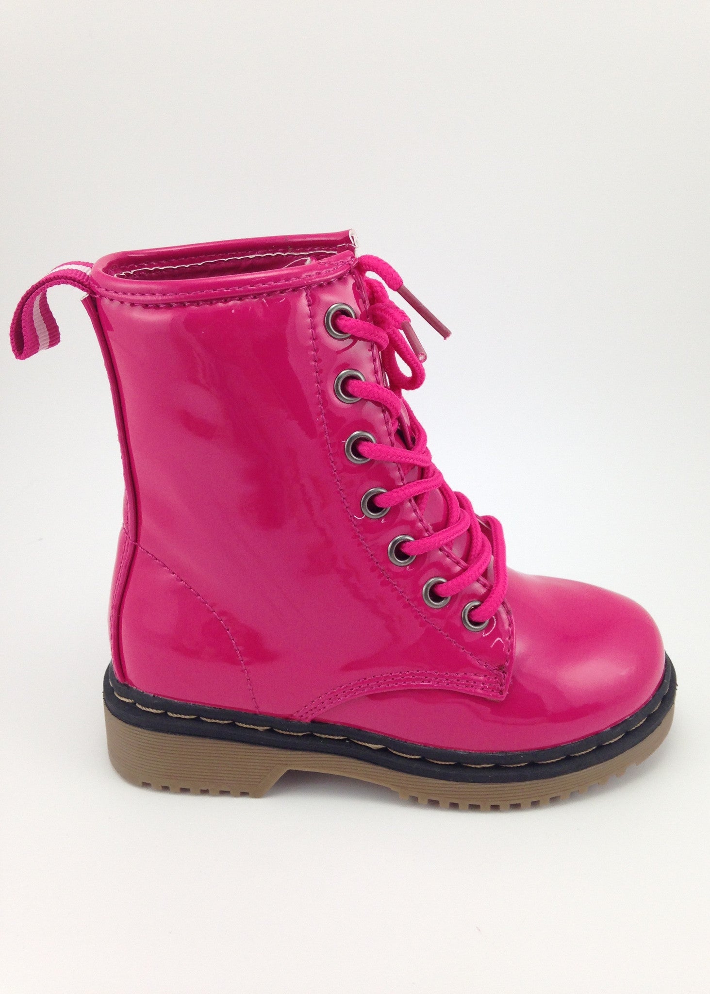 Girls Shoes | Girls Pink Patent Boots | Kids Boots - Liberty Lark LLC