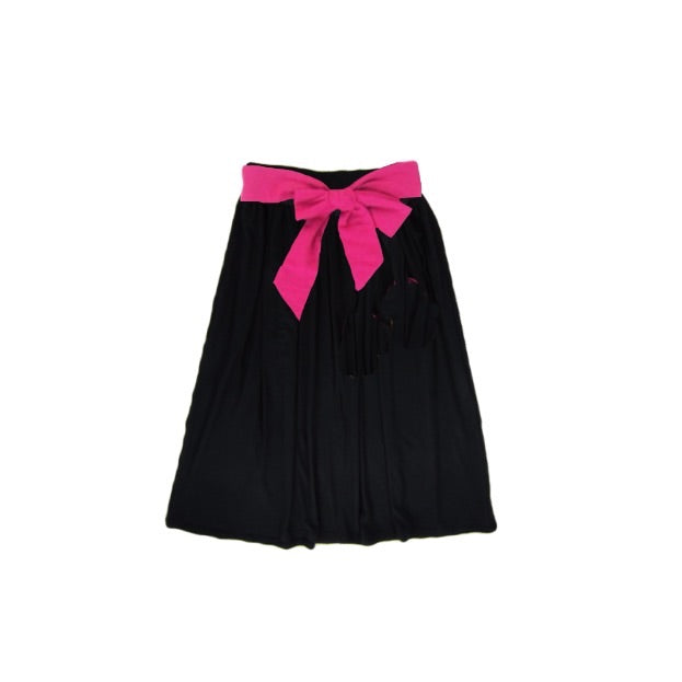 girls black maxi skirt