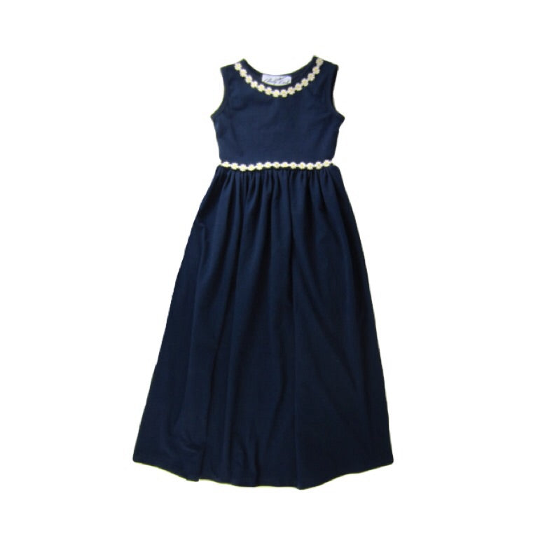 girls navy maxi dress