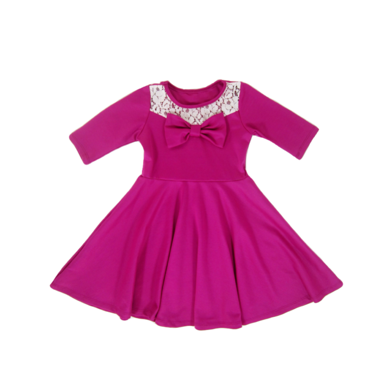 hot pink girls dress