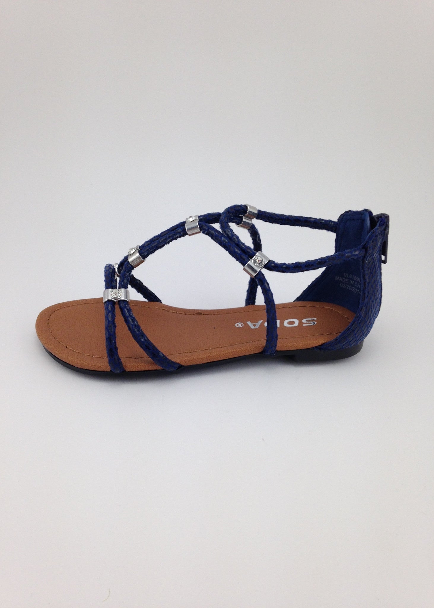 Girls Shoes Girls Navy  Blue Gladiator  Sandals  Liberty 