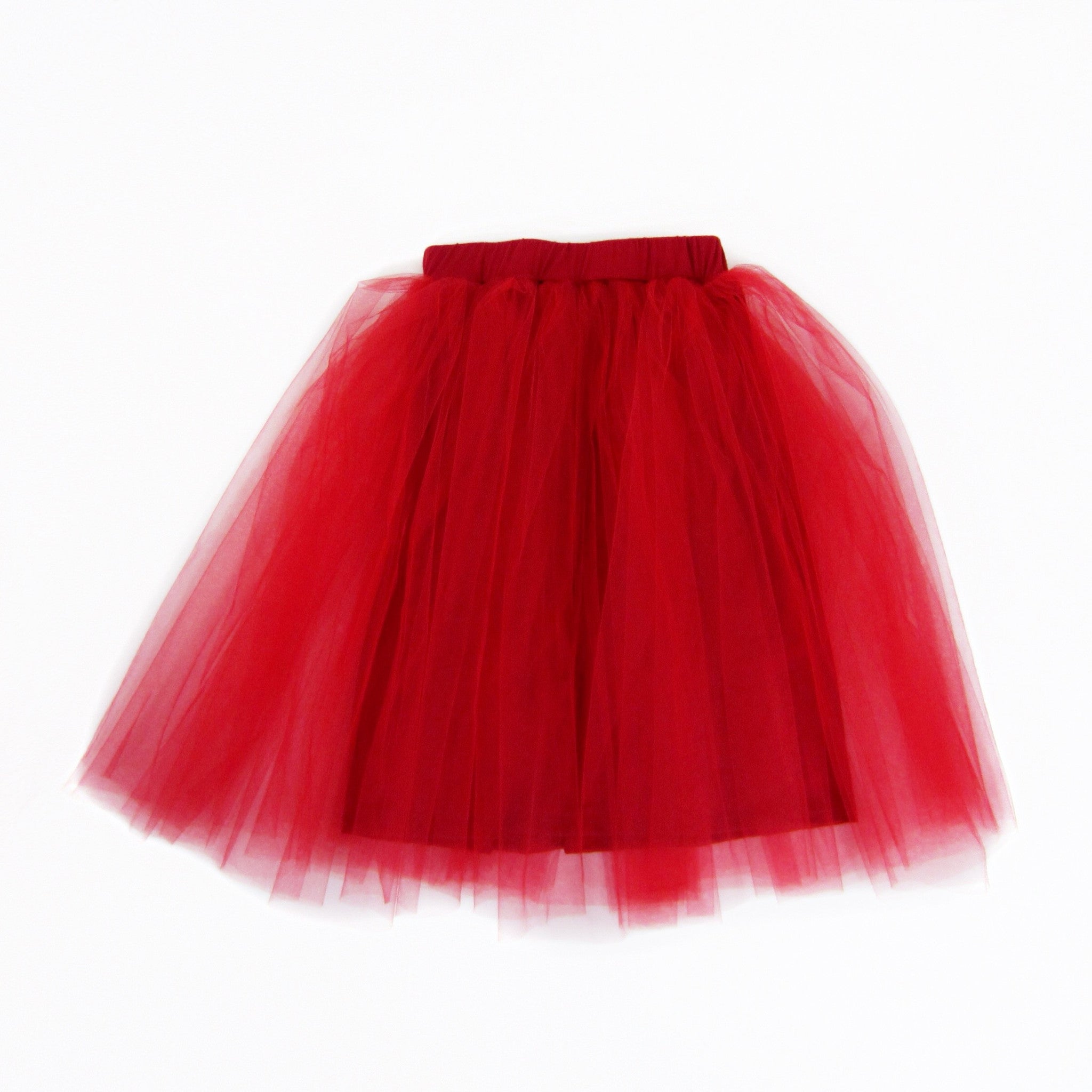 Girls Clothes | Girls Red Tulle Skirt 