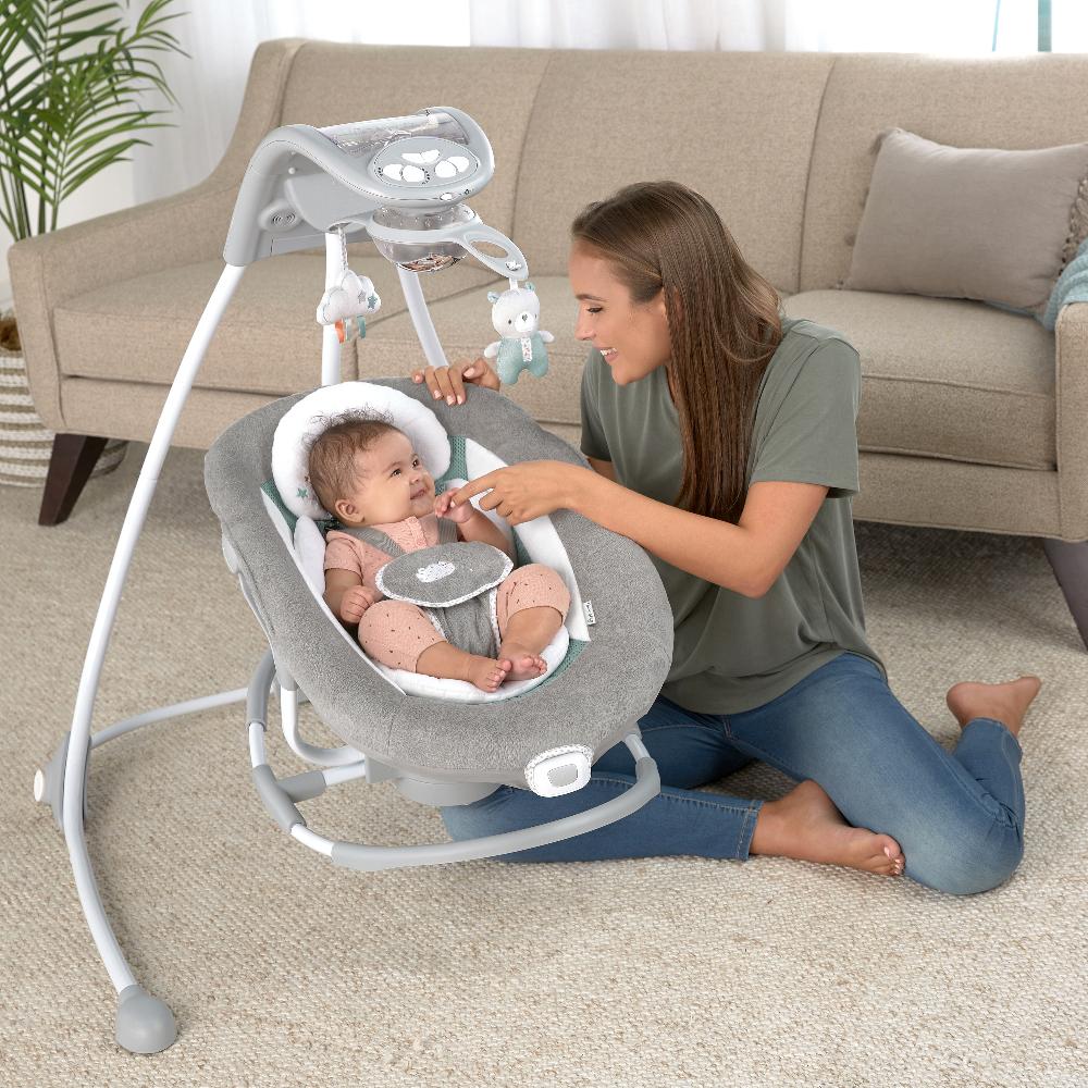 ingenuity dreamcomfort inlighten cradling swing & rocker