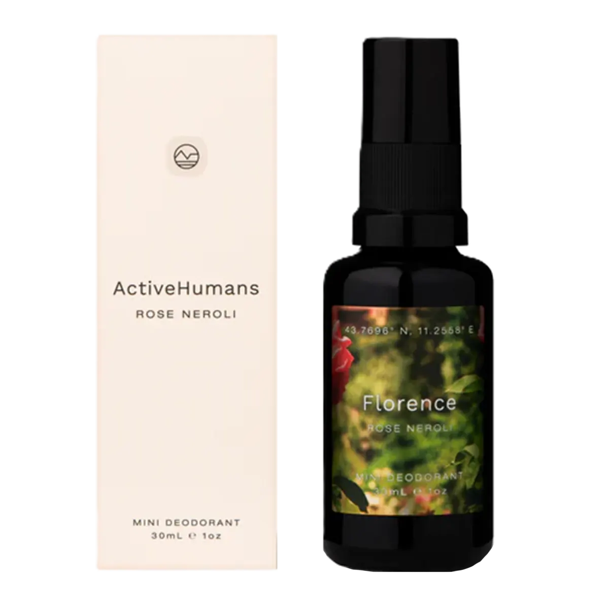 Active Humans Mini Deodorant Spray Rose Neroli 30mL