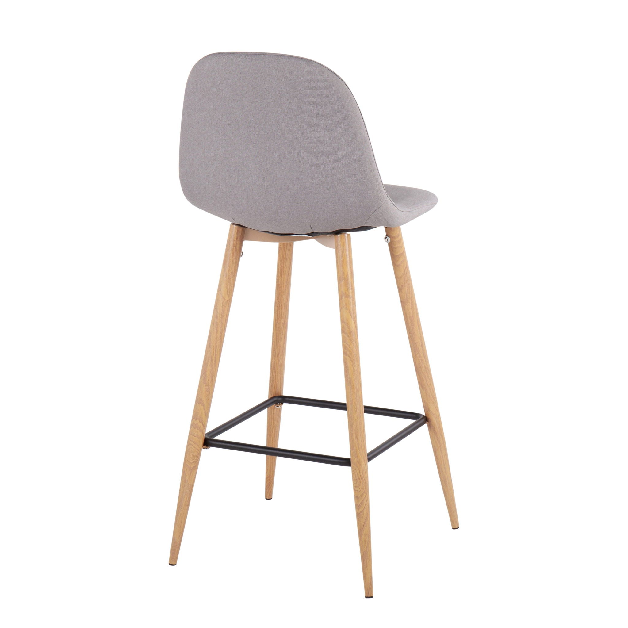 Mid Century Modern Pebble Barstools (Set of 2)