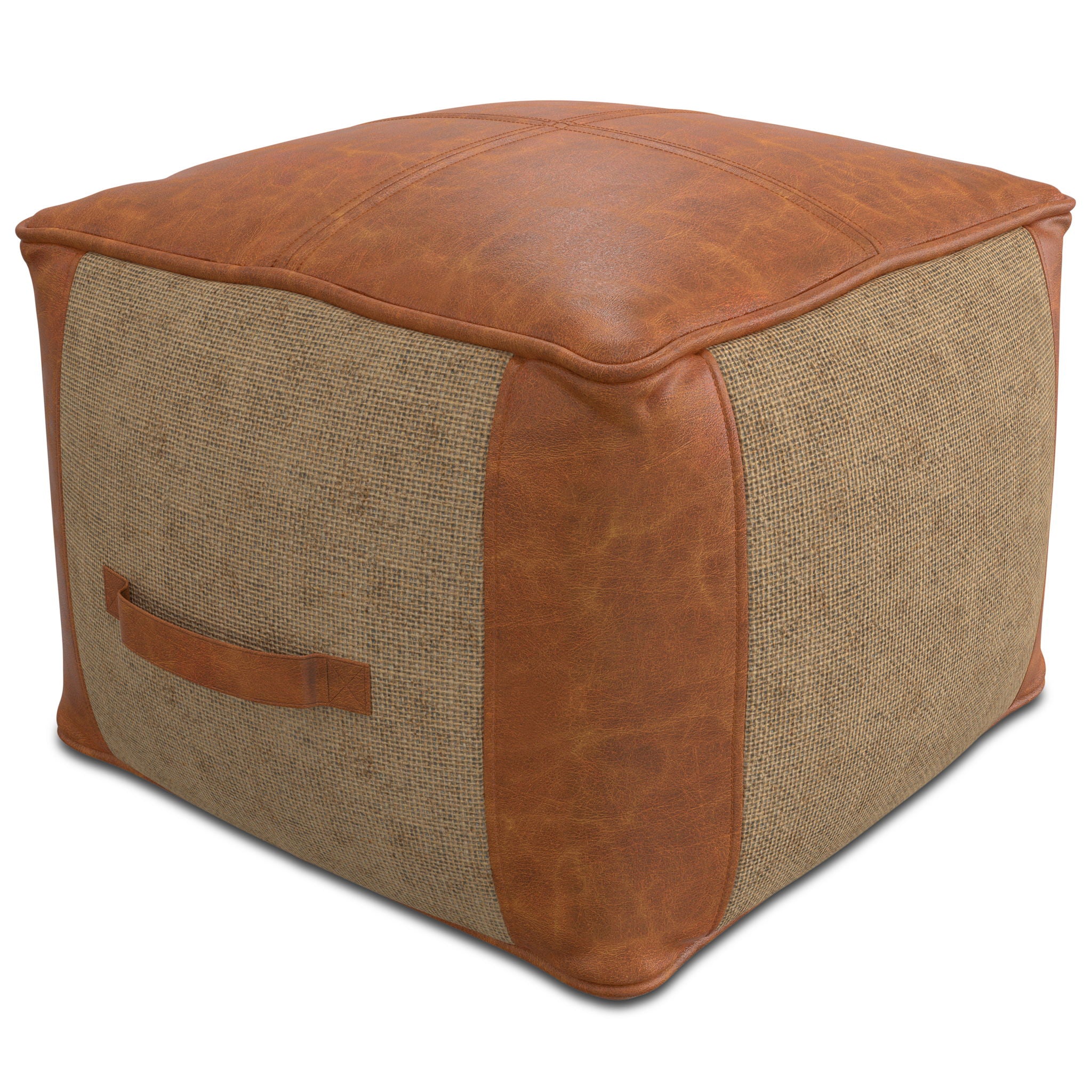 Tan Pouf by Atkinson