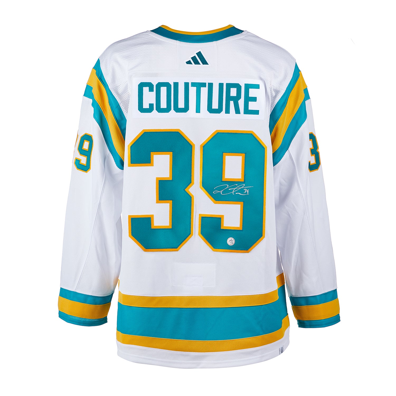  Logan Couture Signed San Jose Sharks Reverse Retro 2.0 adidas Jersey 