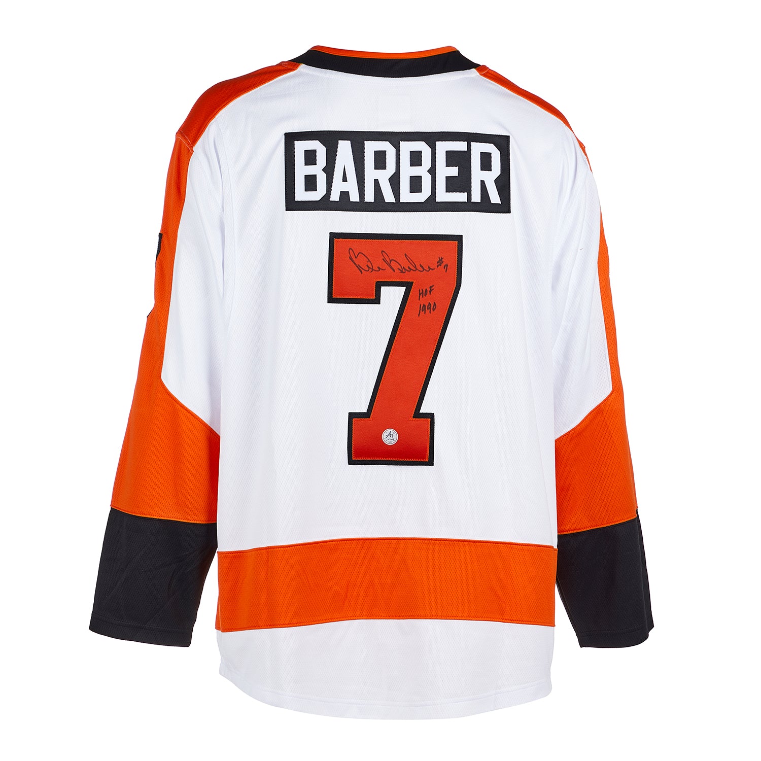  Bill Barber Signed Philadelphia Flyers White Fanatics Jersey 