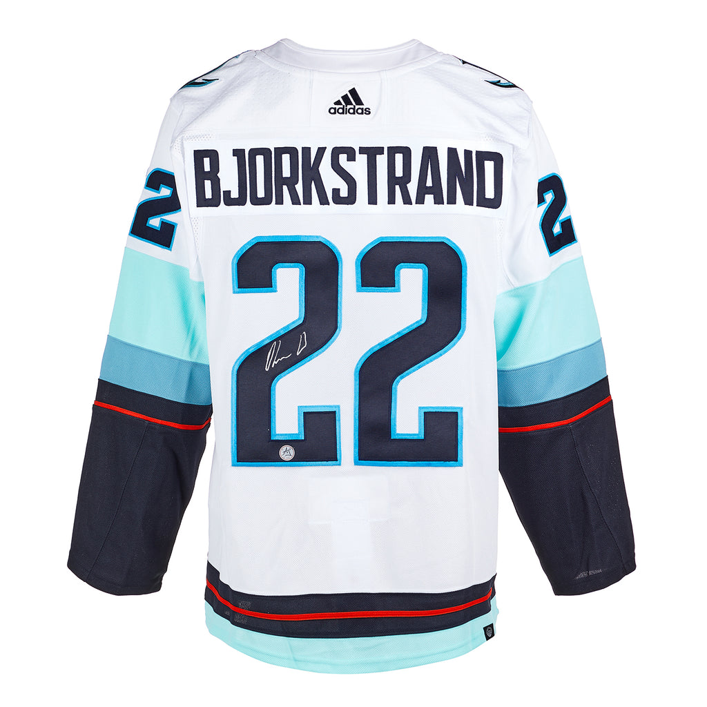 #22 Bjorkstrand - Seattle Kraken Authentic Adidas Home Player Jersey - 56