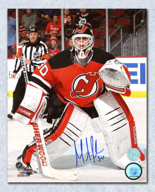 Martin Brodeur New Jersey Devils Signed Overhead Goal Crease 8x10 Photo