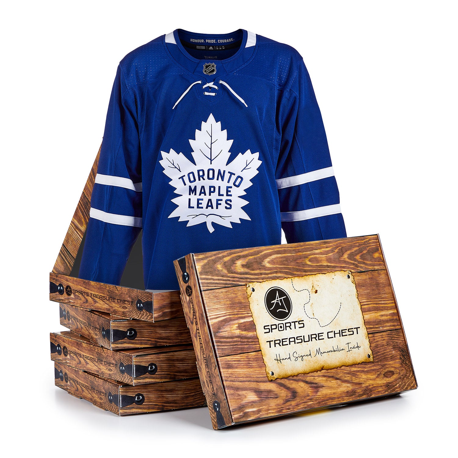  AJ Sports Toronto Hockey Hat Trick Signature Treasure Chest 