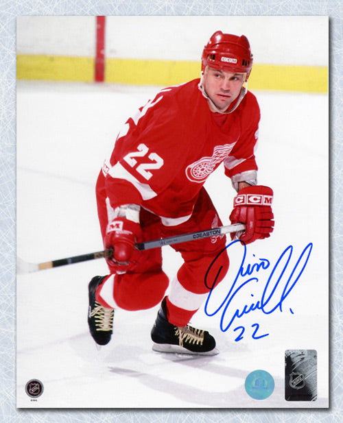  Dino Ciccarelli Detroit Red Wings Autographed Hockey 8x10 Photo 