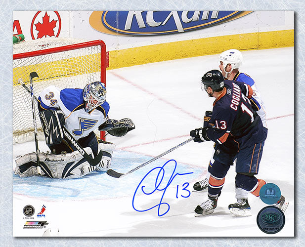  Andrew Cogliano Edmonton Oilers Signed 3rd Ot Goal In A Row 8x10 Photo 