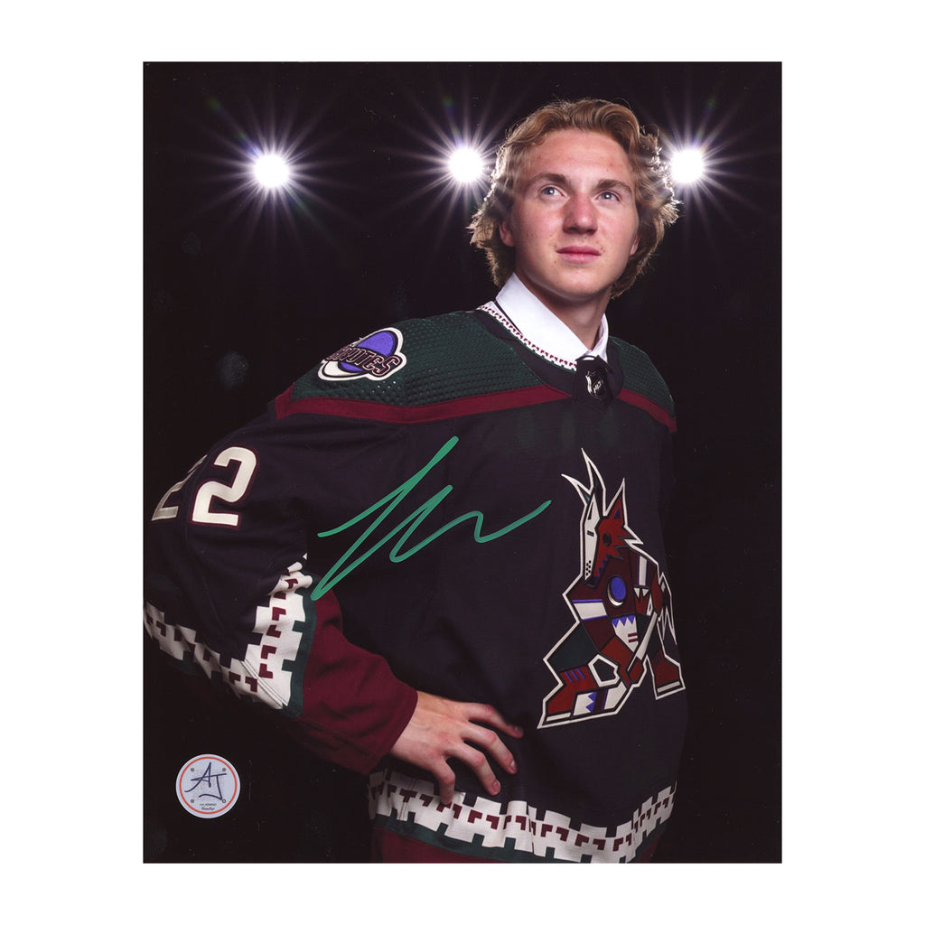 DYLAN GUENTHER SIGNED 8x10 MATTE PHOTO ARIZONA COYOTES (C)