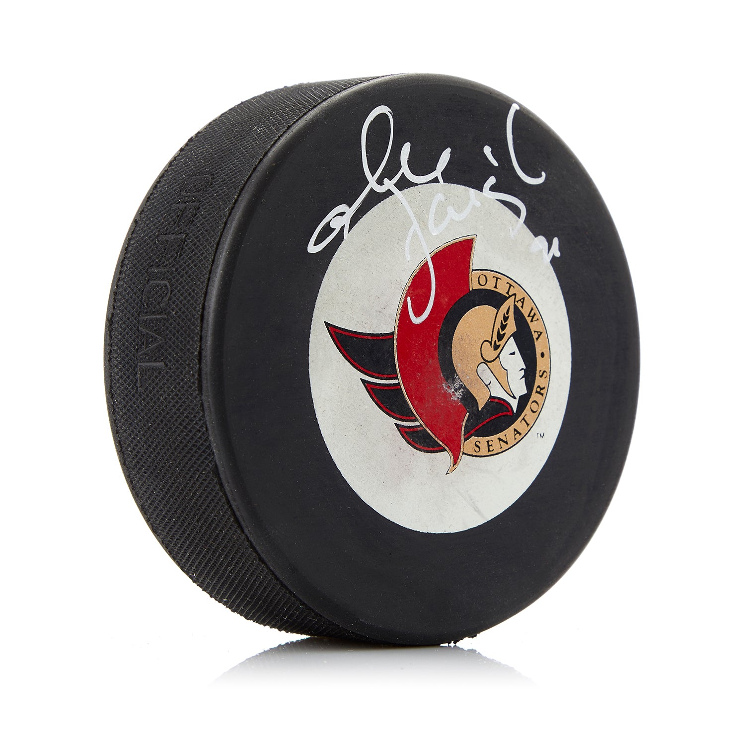  Alexandre Daigle Ottawa Senators Autographed Hockey Puck 