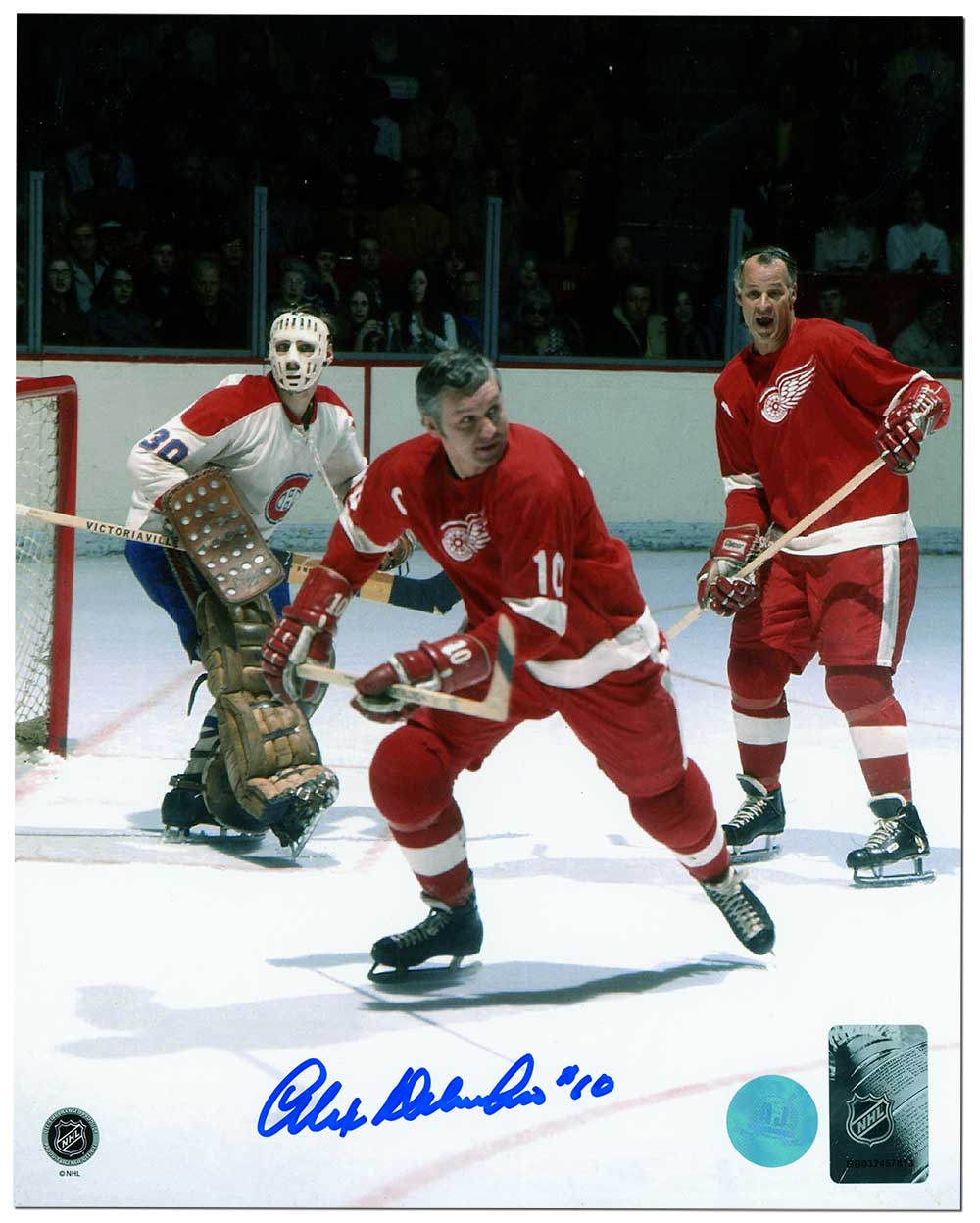  Alex Delvecchio Detroit Red Wings Autographed Captain 8x10 Photo 