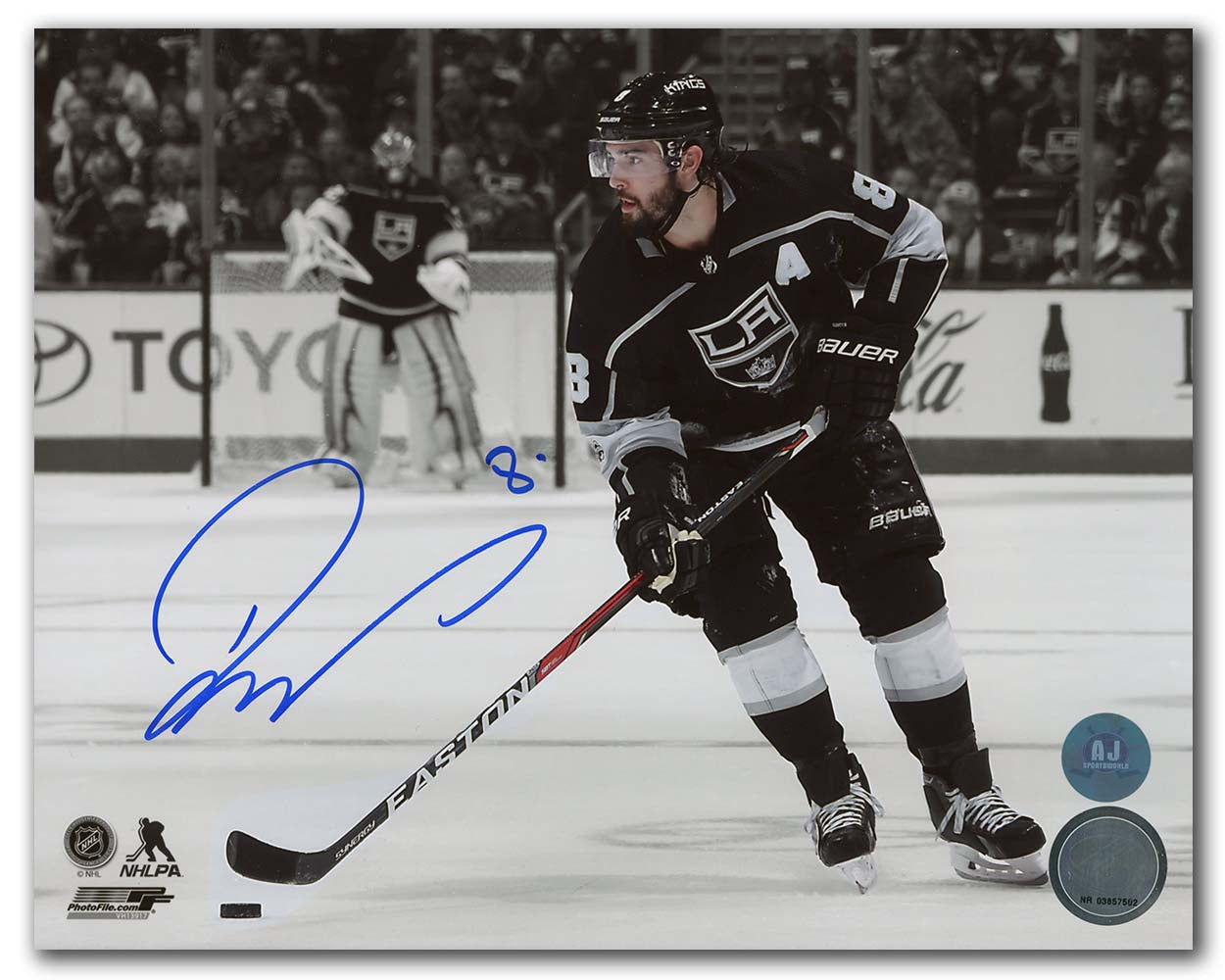  Drew Doughty Los Angeles Kings Autographed Spotlight 8x10 Photo 