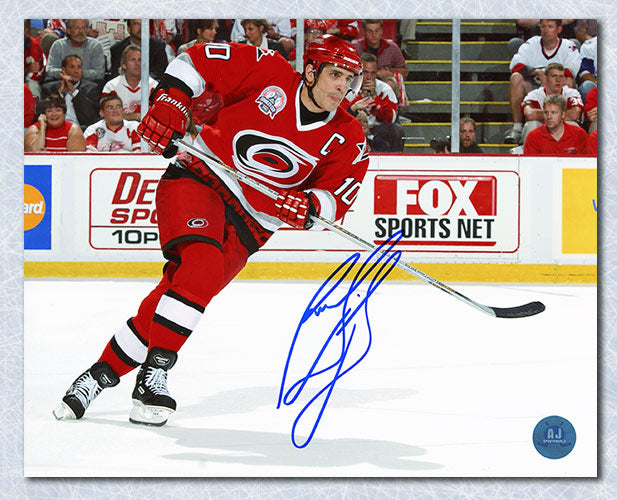  Ron Francis Carolina Hurricanes Signed 2002 Stanley Cup Finals 8x10 Photo 