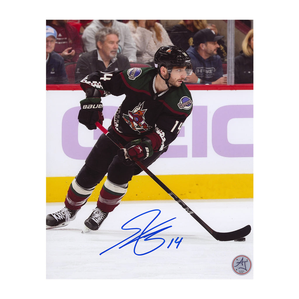 DYLAN GUENTHER SIGNED 8x10 MATTE PHOTO ARIZONA COYOTES TEAM CANADA GOLDEN  GOAL